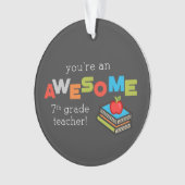 7級先生賞味日素晴らし, オーナメント (正面)