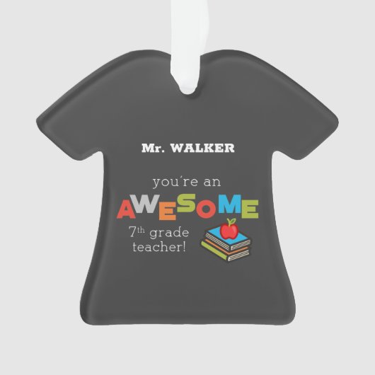 7級先生賞味日素晴らし, オーナメント (正面)