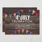 7素朴月4日お祝いパーティー 招待状 (正面/裏面)