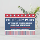 7素朴月4日パーティの招待状 招待状 (スタンド正面)