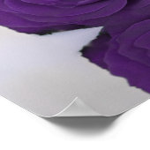 7紫王室のバラの結婚座席表 ポスター (角)