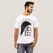 7羽のワタリガラス Tシャツ (正面フル)