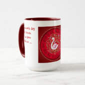 7羽の白鳥 マグカップ (正面左)