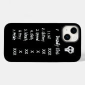 7致命的な罪Tシャツ Case-Mate iPhoneケース (裏面 (横))
