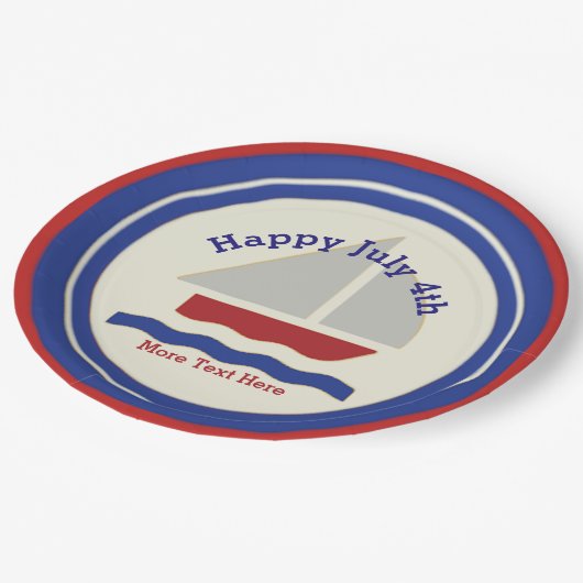 7航海の月4日紙プレート ペーパープレート (アングル)