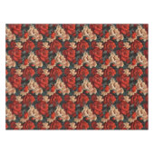 #7花柄 テーブルクロス (正面(横))