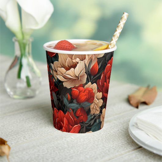 #7花柄 紙コップ (インサイチュ)