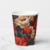 #7花柄 紙コップ (裏面)