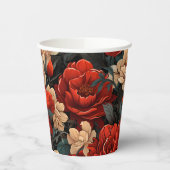 #7花柄 紙コップ (左)