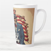 7誇りを持った月4日の魂 カフェラテマグ (右)