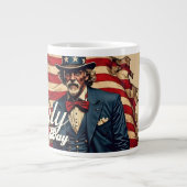 7誇りを持った月4日の魂 ジャンボコーヒーマグカップ (正面右)