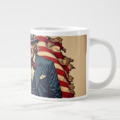 7誇りを持った月4日の魂 ジャンボコーヒーマグカップ (右)