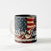 7誇りを持った月4日の魂 ツートーンマグカップ (正面左)