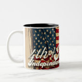 7誇りを持った月4日の魂 ツートーンマグカップ (左)