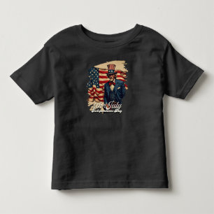 7誇りを持った月4日の魂 トドラーTシャツ