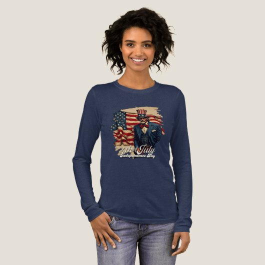 7誇りを持った月4日の魂 トライブレンドTシャツ (正面全体)