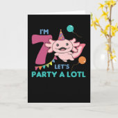 7誕生日アクソロテルセブンオールドスウィートアクソロテルス カード (黄色い花)