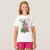 7誕生日ウィッチピンクとグリーン7歳 Tシャツ (正面フル)