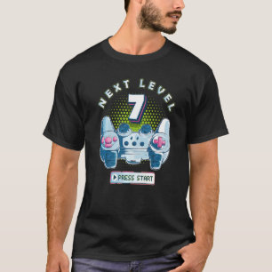 7誕生日ゲーマー次レベル7ゲーミングコントローラーBo Tシャツ