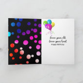 7誕生日レインボードットオンブラック カード (内部)