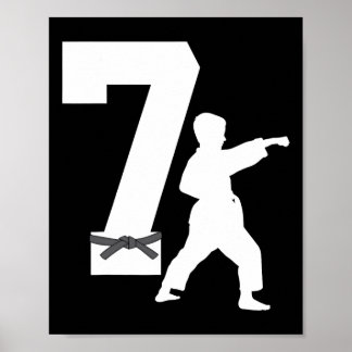 7誕生日空手テコンドー7歳の少年キッズ ポスター