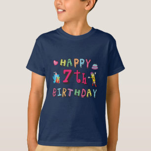7誕生日7歳おめでとう Tシャツ