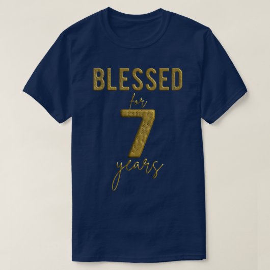 7賛美歳の子供たち7誕生日Christma Tシャツ (デザイン正面)