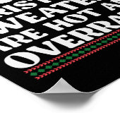 7醜いクリスマスセーターは熱くて過評価されている ポスター (角)