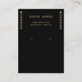 7金ゴールドチャクラスピリチュアルイヤリングジュエリー表示 名刺