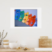 7顔 ポスター (キッチン)