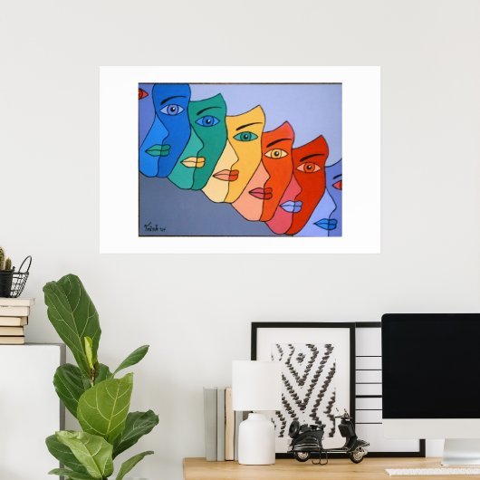 7顔 ポスター (ホームオフィス)