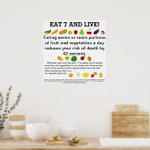 7食べと生きろ！ ポスター (キッチン)
