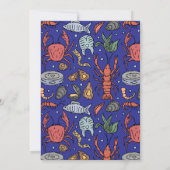 7魚の青いシーフードの饗宴クリスマスパーティー 招待状 (裏面)