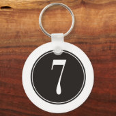 #7黒い円 キーホルダー (正面)