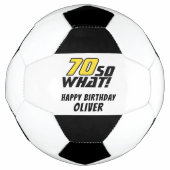 70おもしろいだから何引用文70誕生日 サッカーボール (正面)