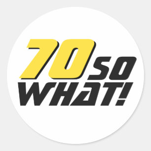 70おもしろいだから何引用文70誕生日 ラウンドシール