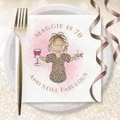 70おもしろいと素晴らしいエスニックサッシー70誕生日 スタンダードランチョンナプキン