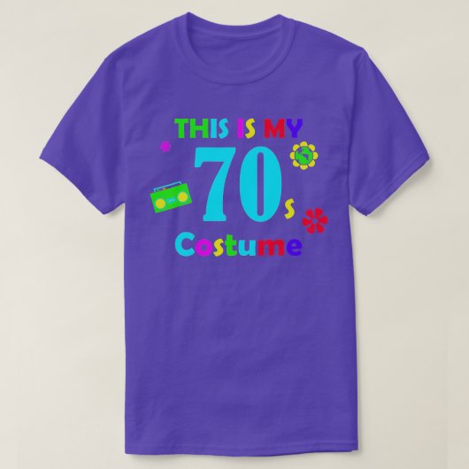 70おもしろい年代の衣装70年代のパーティー70年代 Tシャツ (デザイン正面)