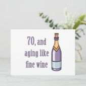 70おもしろい番目の誕生日ギフトアイディア カード (スタンド正面)