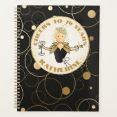 70おもしろい番目の誕生日ギフトモダンはっきりした プランナー手帳 (正面)