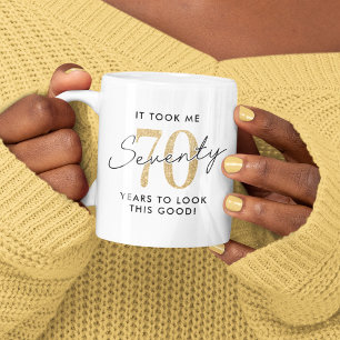 70おもしろい番目の誕生日ギフト コーヒーマグカップ