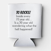 70おもしろい番目の誕生日ギフト 缶クーラー (正面)