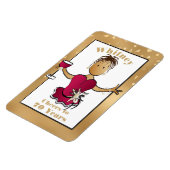 70おもしろい番目の誕生日応援から70漫画レッドワイン マグネット (左側)