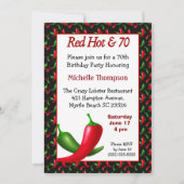 70おもしろい番目の誕生日招待状 招待状 (正面)