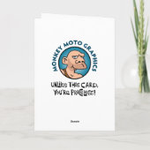 70おもしろい番目の誕生日 カード (裏面)