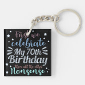 70おもしろい祝歳の誕生日 キーホルダー (裏面)