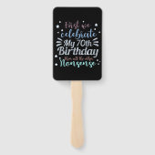70おもしろい祝歳の誕生日 ハンドファン (裏面)