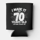 70おもしろい誕生日引用文皮肉70歳 缶クーラー (正面)