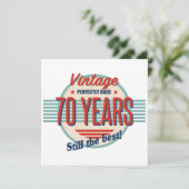 70おもしろい誕生日旧ファッションド カード (スタンド正面)