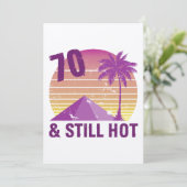 70おもしろい誕生日熱 カード (スタンド正面)